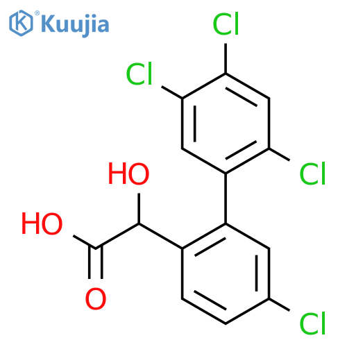 Hydroxy-(5,2',4',5'-tetrachlorobiphenyl-2-yl)-acetic acid structure