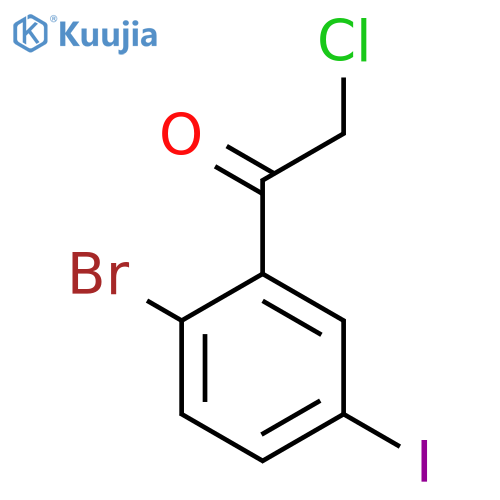 2'-Bromo-2-chloro-5'-iodoacetophenone structure