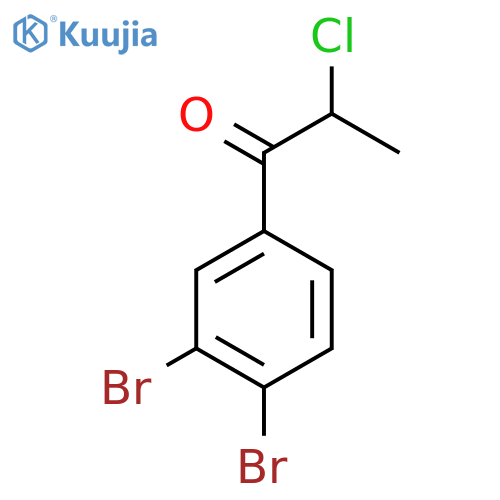 2-Chloro-3',4'-dibromopropiophenone structure