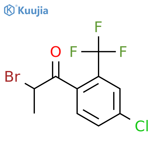 2-Bromo-4'-chloro-2'-(trifluoromethyl)propiophenone structure