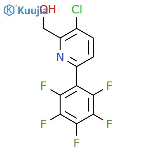3-Chloro-6-(perfluorophenyl)pyridine-2-methanol structure