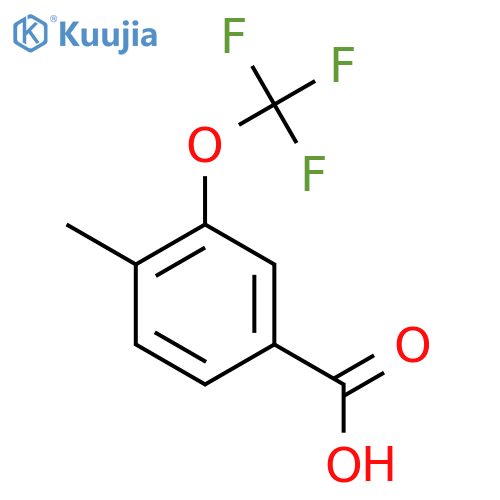 4-Methyl-3-(trifluoromethoxy)benzoic acid structure