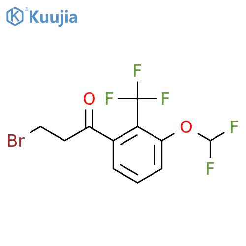 3-Bromo-3'-(difluoromethoxy)-2'-(trifluoromethyl)propiophenone structure