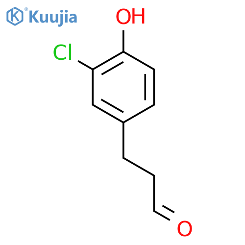 3-(3-chloro-4-hydroxyphenyl)propanal structure