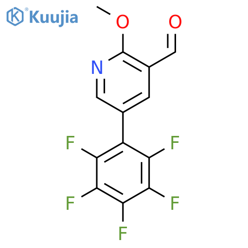 2-Methoxy-5-(perfluorophenyl)nicotinaldehyde structure