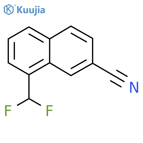 2-Cyano-5-(difluoromethyl)naphthalene structure