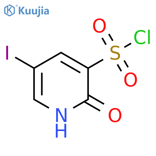 5-Iodo-2-hydroxypyridine-3-sulfonyl chloride structure