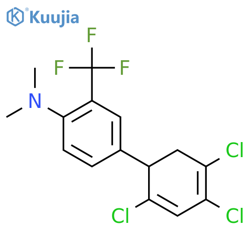Dimethyl-[4-(2,4,5-trichloro-cyclohexa-2,4-dienyl)-2-(trifluoromethyl)phenyl]-amine structure