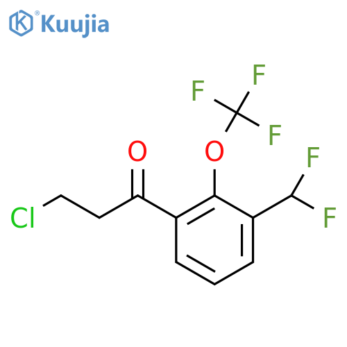 3-Chloro-3'-(difluoromethyl)-2'-(trifluoromethoxy)propiophenone structure