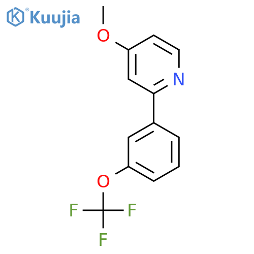 4-Methoxy-2-(3-(trifluoromethoxy)phenyl)pyridine structure
