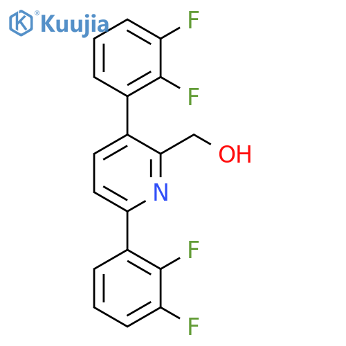 3,6-Bis(2,3-difluorophenyl)pyridine-2-methanol structure