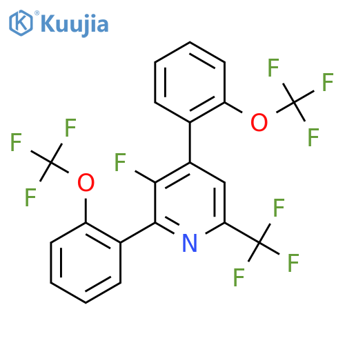 2,4-Bis(2-(trifluoromethoxy)phenyl)-3-fluoro-6-(trifluoromethyl)pyridine structure