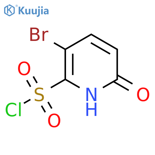 3-Bromo-6-hydroxypyridine-2-sulfonyl chloride structure