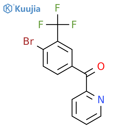 2-(4-Bromo-3-(trifluoromethyl)benzoyl)pyridine structure