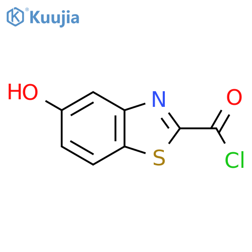 2-Benzothiazolecarbonyl chloride, 5-hydroxy- structure