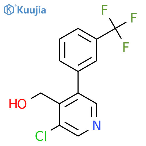 3-Chloro-5-(3-(trifluoromethyl)phenyl)pyridine-4-methanol structure