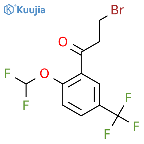 3-Bromo-2'-(difluoromethoxy)-5'-(trifluoromethyl)propiophenone structure