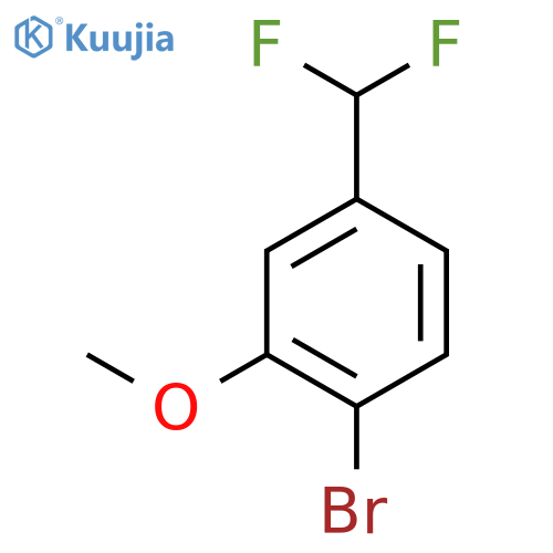 2-Bromo-5-(difluoromethyl)anisole structure