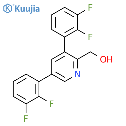 3,5-Bis(2,3-difluorophenyl)pyridine-2-methanol structure