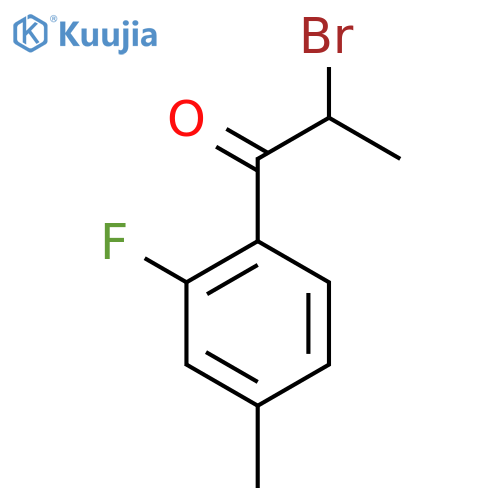2-Bromo-2'-fluoro-4'-methylpropiophenone structure