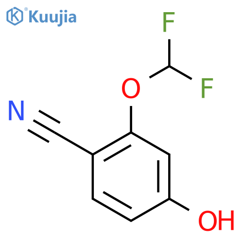2-(Difluoromethoxy)-4-hydroxybenzonitrile structure