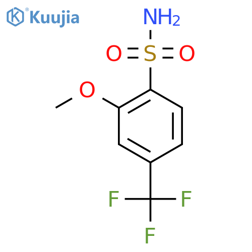 2-Methoxy-4-(trifluoromethyl)benzenesulfonamide structure