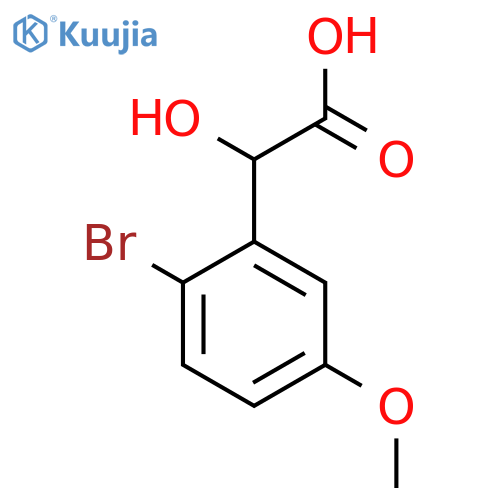 2-(2-bromo-5-methoxyphenyl)-2-hydroxyacetic acid structure