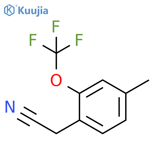4-bromo-2-(trifluoromethoxy)phenylacetic acid structure