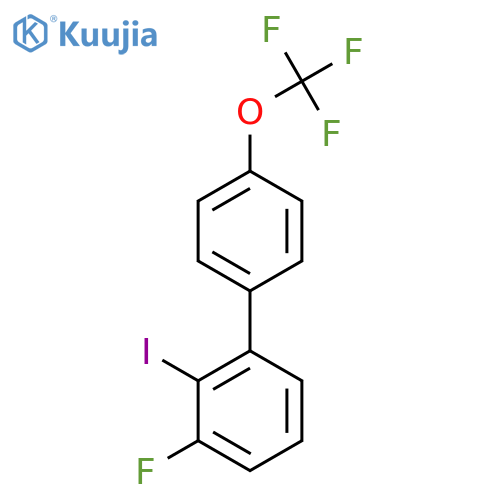 3-Fluoro-2-iodo-4'-(trifluoromethoxy)biphenyl structure
