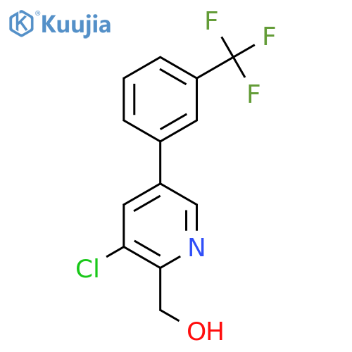 3-Chloro-5-(3-(trifluoromethyl)phenyl)pyridine-2-methanol structure