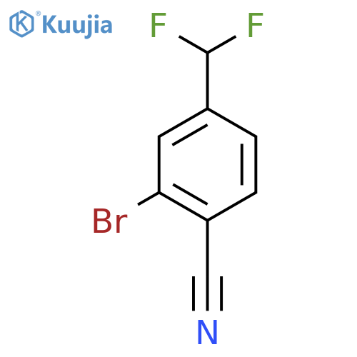 2-Bromo-4-(difluoromethyl)benzonitrile structure