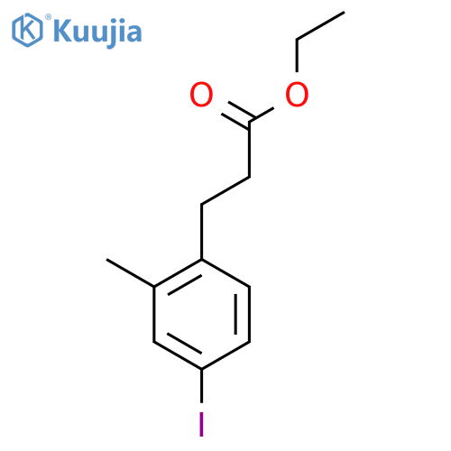 Ethyl 3-(4'-iodo-2'-methylphenyl)propionate structure