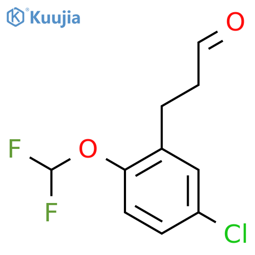 3-(5'-Chloro-2'-(difluoromethoxy)phenyl)propionaldehyde structure