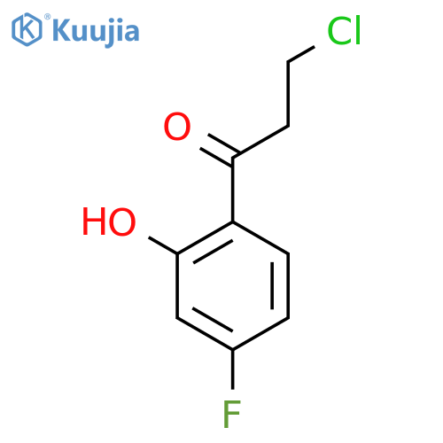 3-Chloro-4'-fluoro-2'-hydroxypropiophenone structure