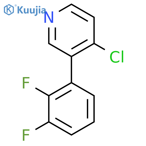 4-Chloro-3-(2,3-difluorophenyl)pyridine structure