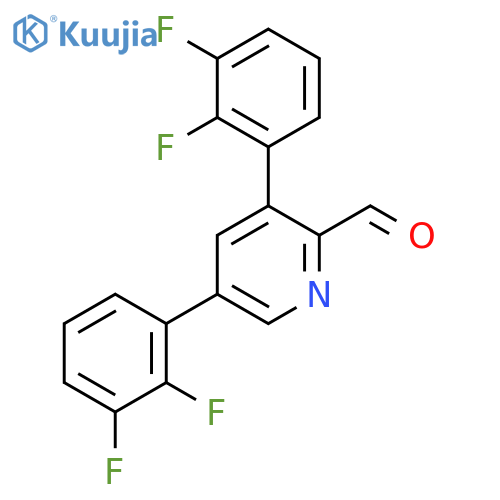 3,5-Bis(2,3-difluorophenyl)picolinaldehyde structure