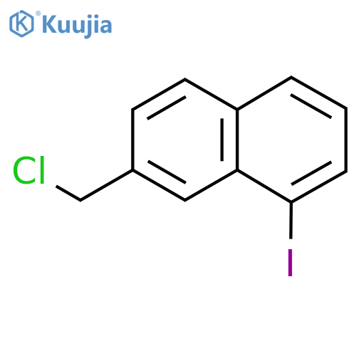 2-(Chloromethyl)-8-iodonaphthalene structure