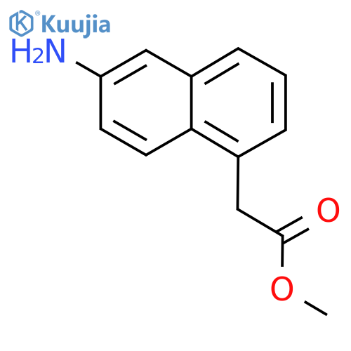 Methyl 2-aminonaphthalene-5-acetate structure