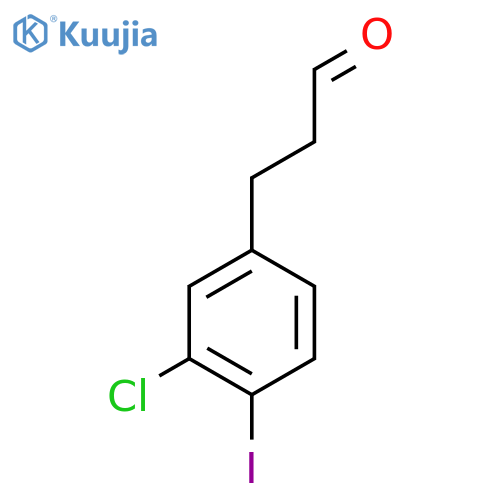 3-(3'-Chloro-4'-iodophenyl)propionaldehyde structure