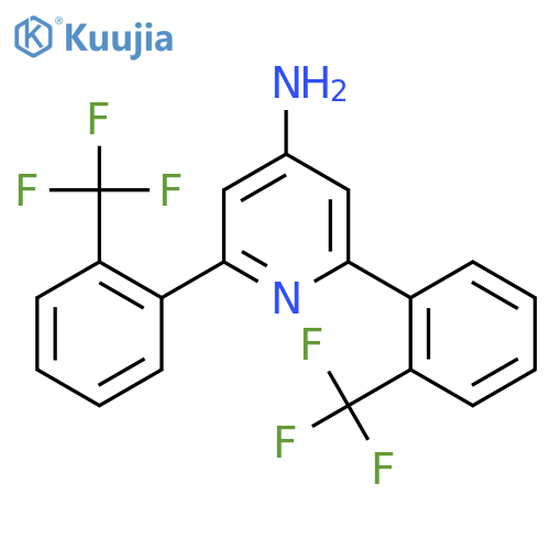 4-Amino-2,6-bis(2-(trifluoromethyl)phenyl)pyridine structure