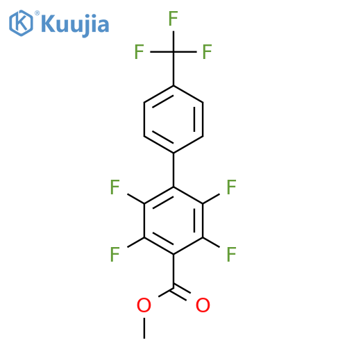 2,3,5,6-Tetrafluoro-4'-(trifluoromethyl)biphenyl-4-carboxylic acid methyl ester structure