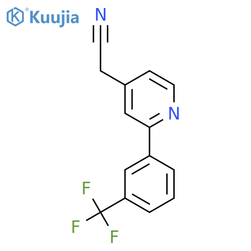 2-(3-(Trifluoromethyl)phenyl)pyridine-4-acetonitrile structure