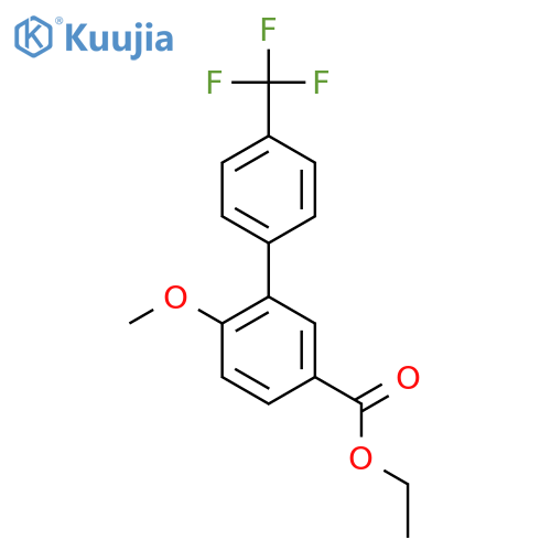 6-Methoxy-4'-(trifluoromethyl)biphenyl-3-carboxylic acid ethyl ester structure