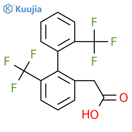 6,2'-Bis(trifluoromethyl)biphenyl-2-acetic acid structure