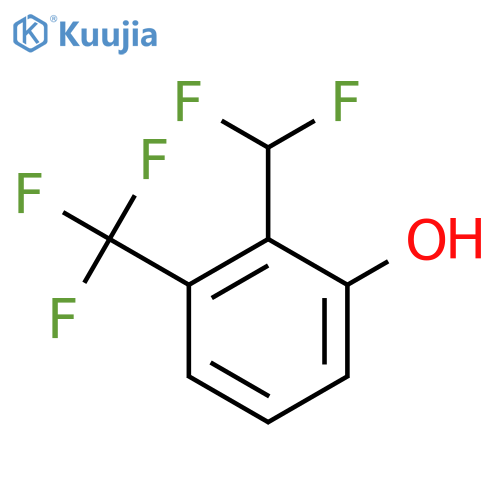 2-(Difluoromethyl)-3-(trifluoromethyl)phenol structure