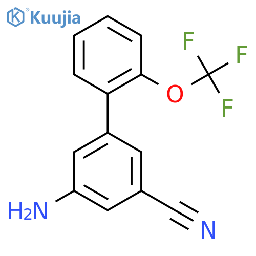 5-Amino-3-cyano-2'-(trifluoromethoxy)biphenyl structure