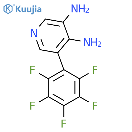 3,4-Diamino-5-(perfluorophenyl)pyridine structure