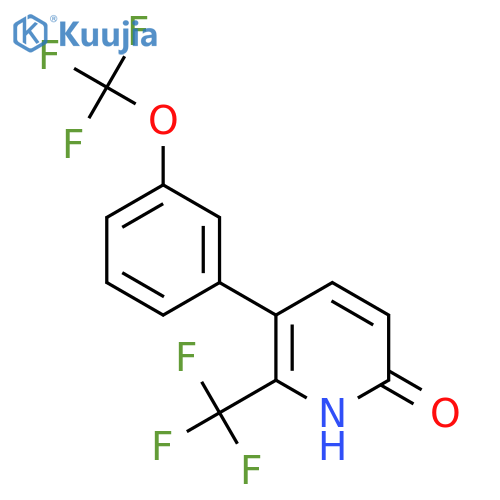 6-Hydroxy-3-(3-(trifluoromethoxy)phenyl)-2-(trifluoromethyl)pyridine structure