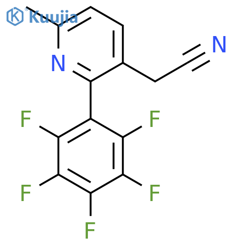 6-Methyl-2-(perfluorophenyl)pyridine-3-acetonitrile structure