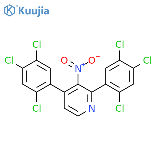 2,4-Bis(2,4,5-trichlorophenyl)-3-nitropyridine structure